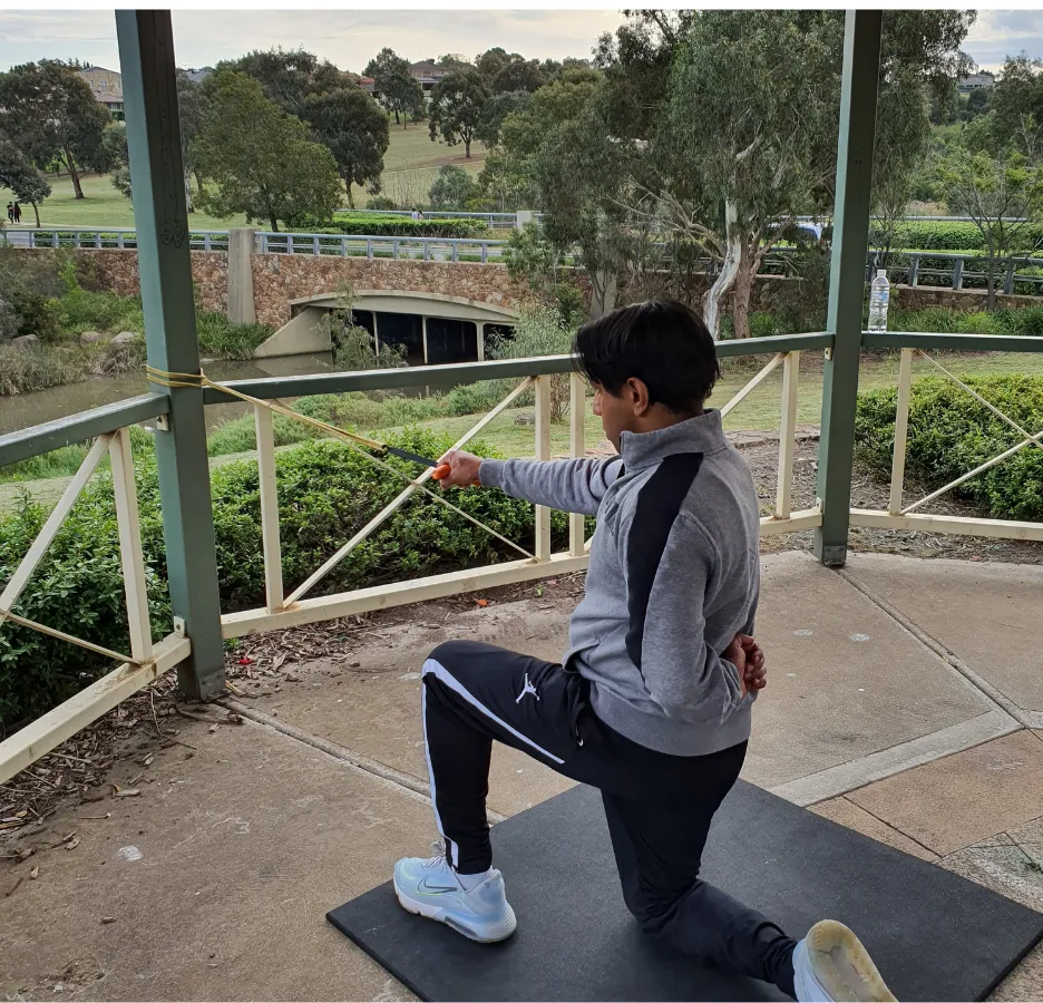 Mobile training — portable equipment and session setup