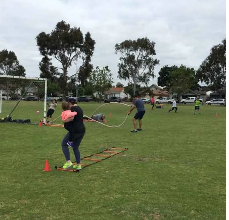 Mobile training equipment and session